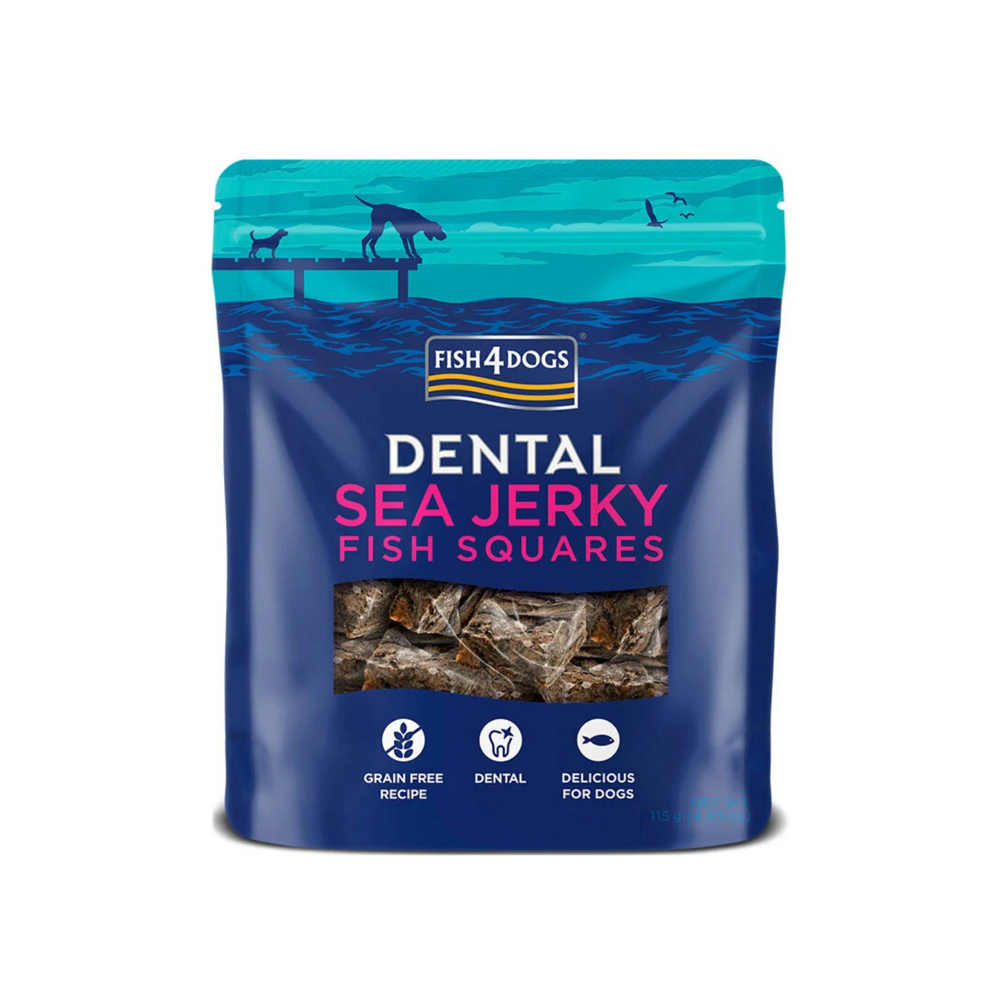 Snacks Cão Fish4dogs Dental - Peixe Branco 115g