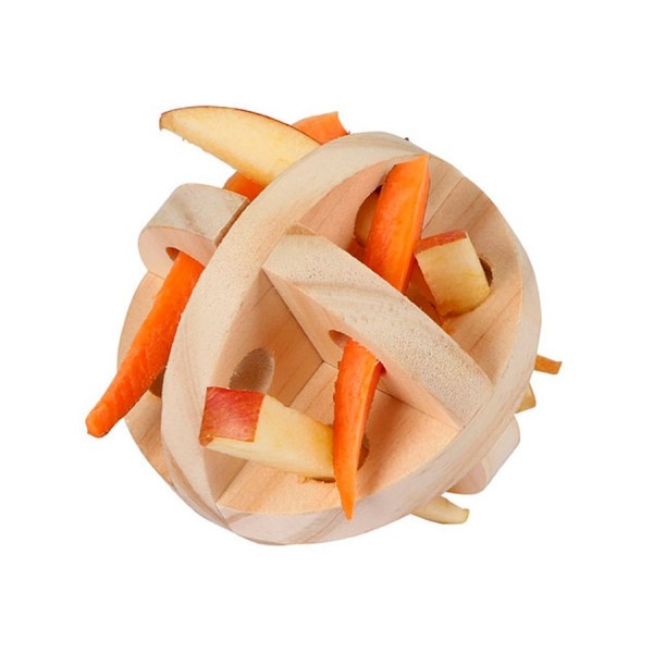Bola de petiscos de madeira