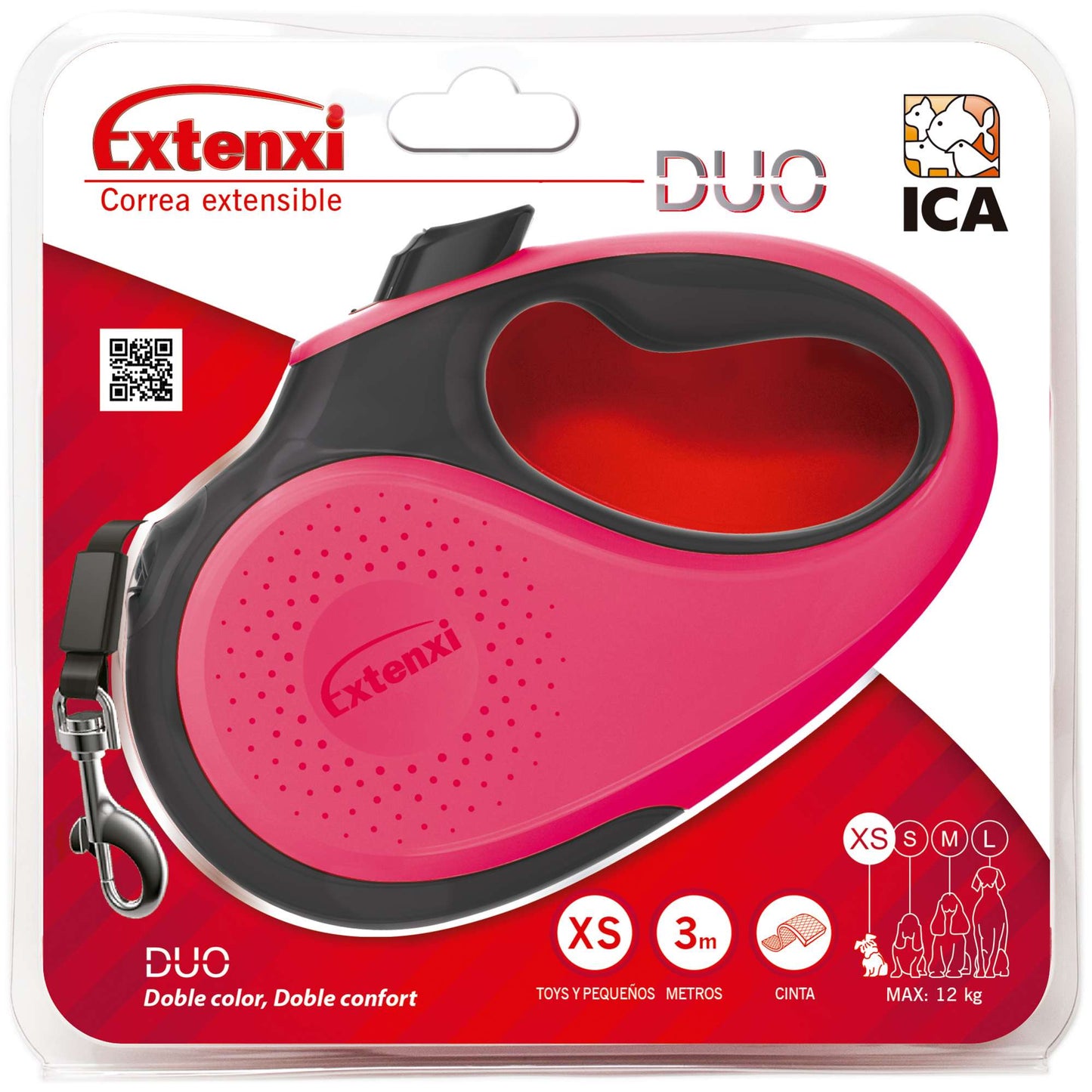 Trela Extensível EXTENXI DUO 🐾