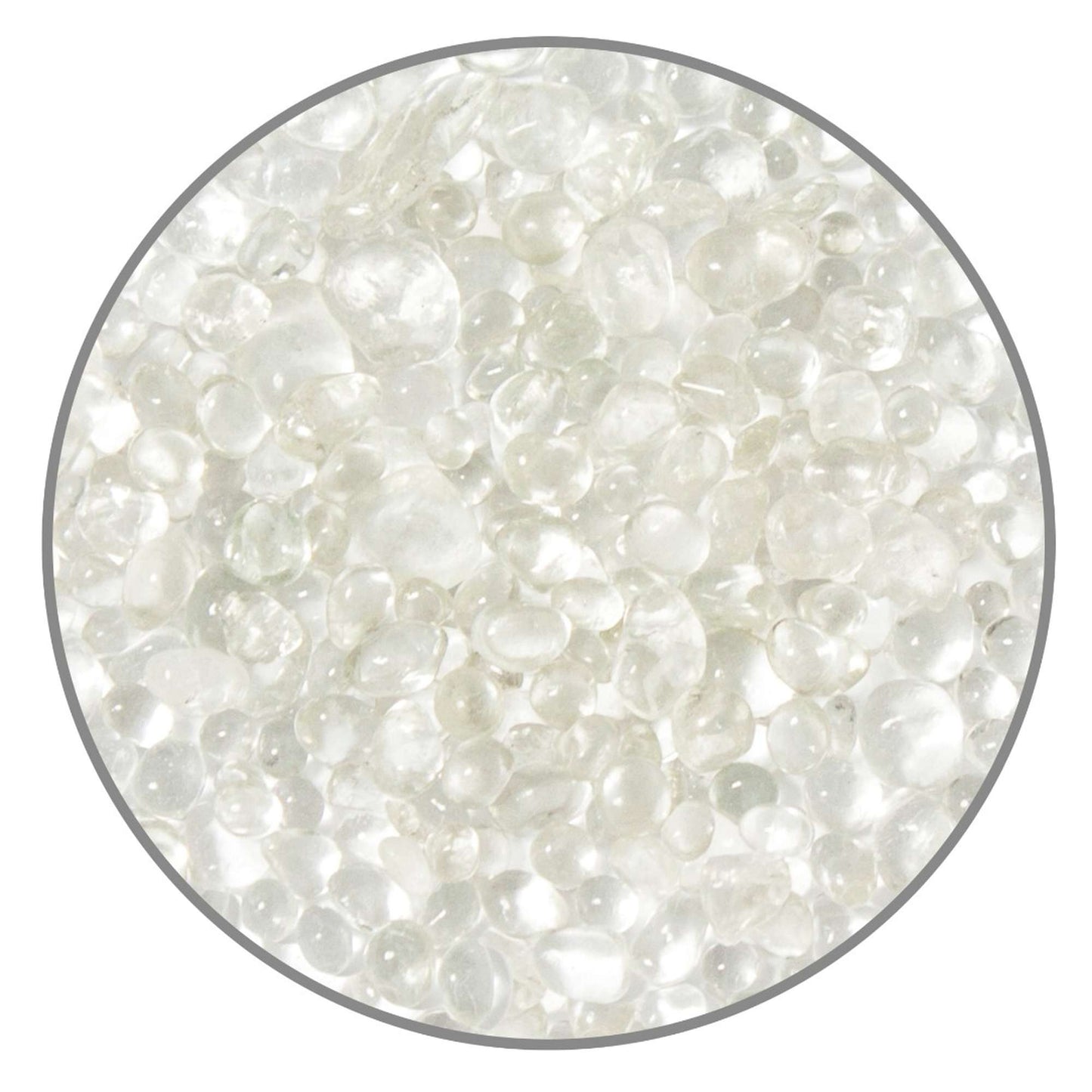 Cascalho de Vidro Transparente (6 mm) ✨
