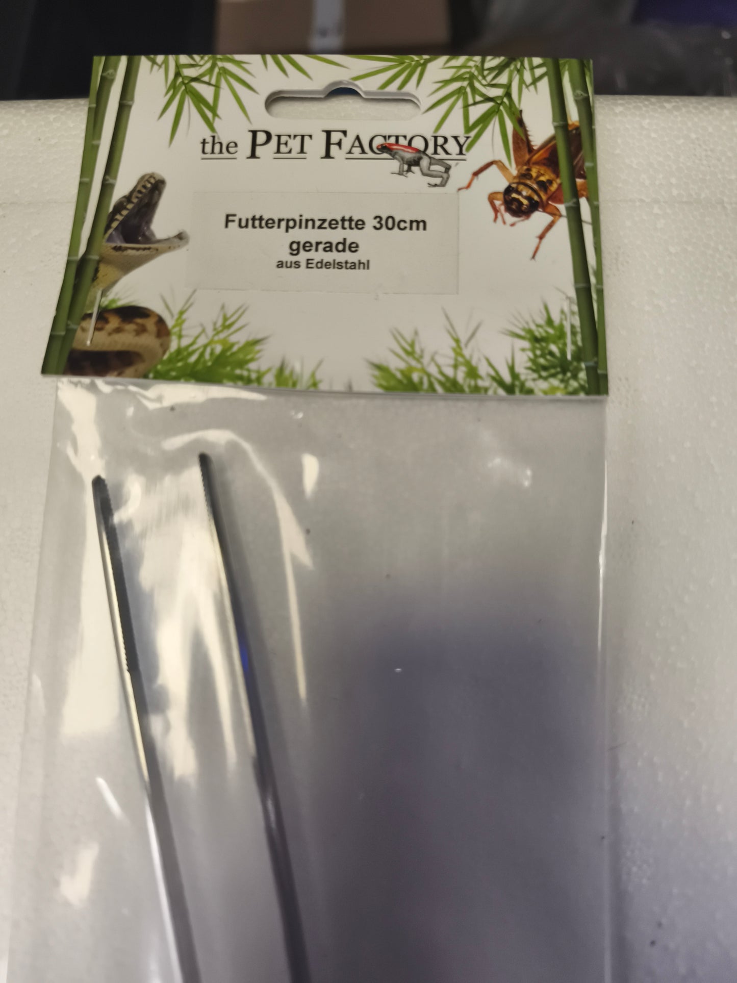 Pinça de alimentação em aço inoxidável, 30 cm