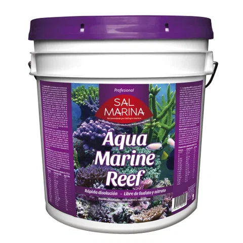 Sal marinho de dissolução rápida e de fácil absorção, sem elementos nocivos Aqua Marine Reef ICA