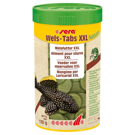 Sera Wels-Tabs XXL Nature em partilhas 130g