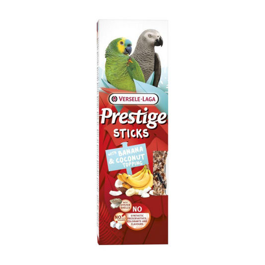 Barritas para Papagaios – Banana & Côco (2 unid.) 🦜