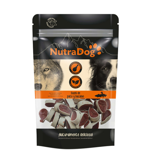 Snack de Sushi de Pato e Bacalhau NutraDog