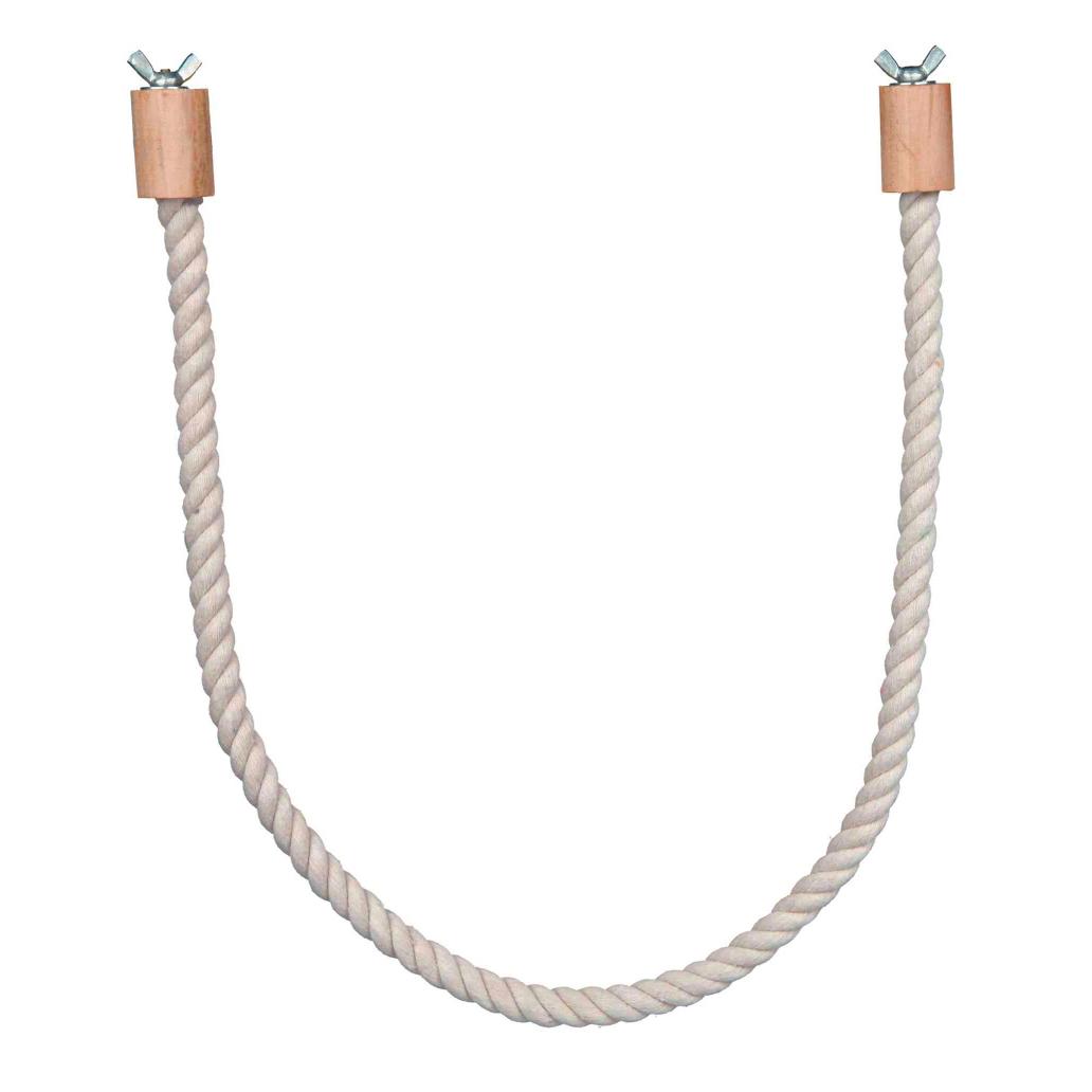 Poleiro em corda de algodão para aves