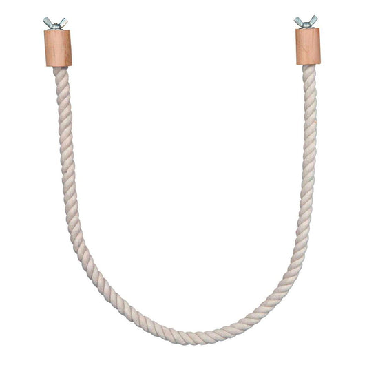 Poleiro em corda de algodão para aves