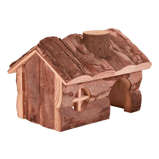 Casa "Hendrik" com chaminé em madeira para hamsters