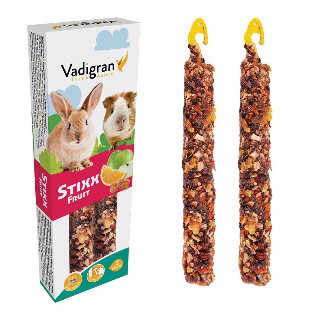 Stixx - sticks com frutos para coelhos e porquinhos-da-índia