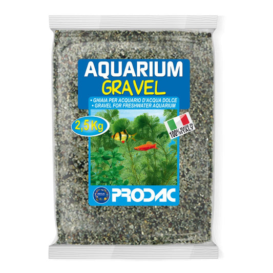 Cascalho para aquários Cinza 0,3-1mm embalagem 2,5 kg Prodac