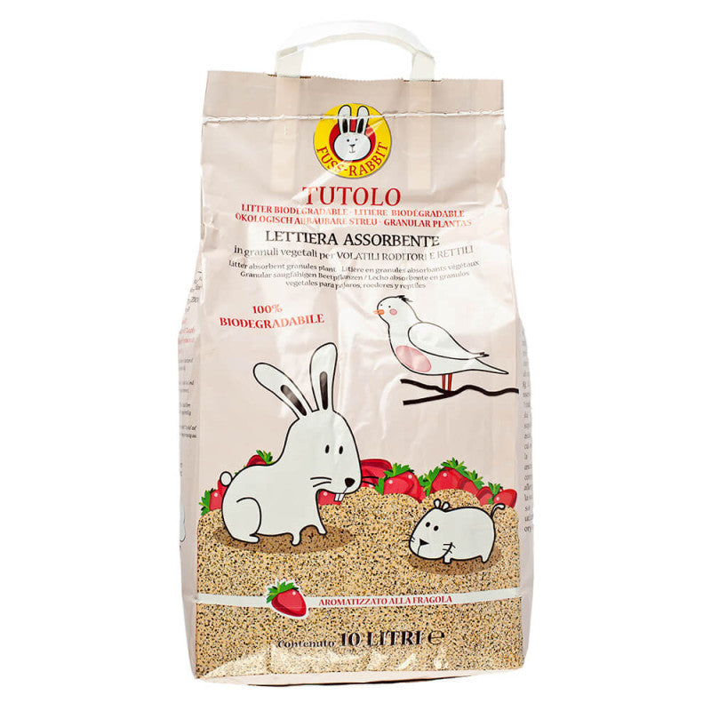 Substrato Tutolo 100% Biodegradável para roedores, aves e répteis