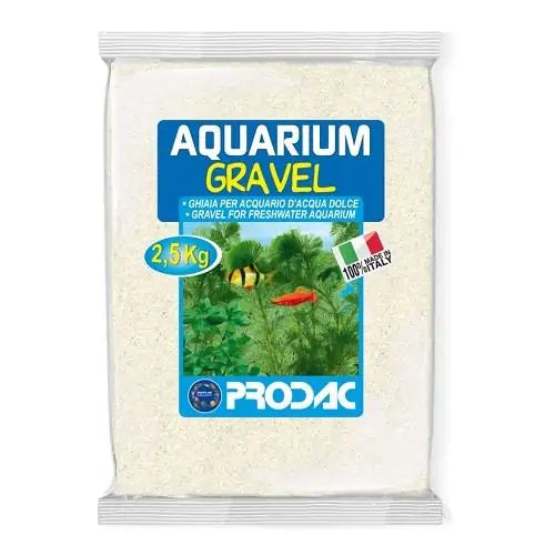 Cascalho para aquários Branca 0,1-0,4 mm embalagem 2,5kg Prodac