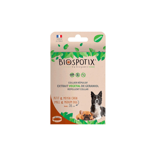 Biospotix - Coleira repelente natural para cães pequenos e médios 🐶 🍃