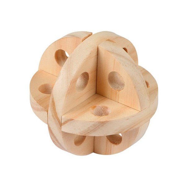 Bola de petiscos de madeira