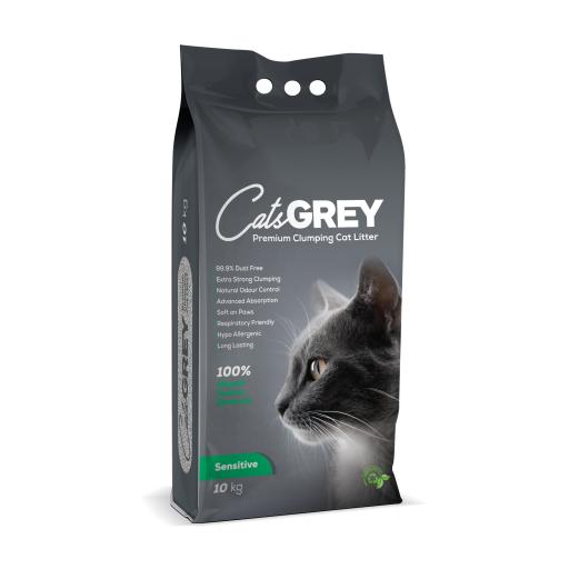 Cats Grey Areia Aglomerante Premium Sensitive