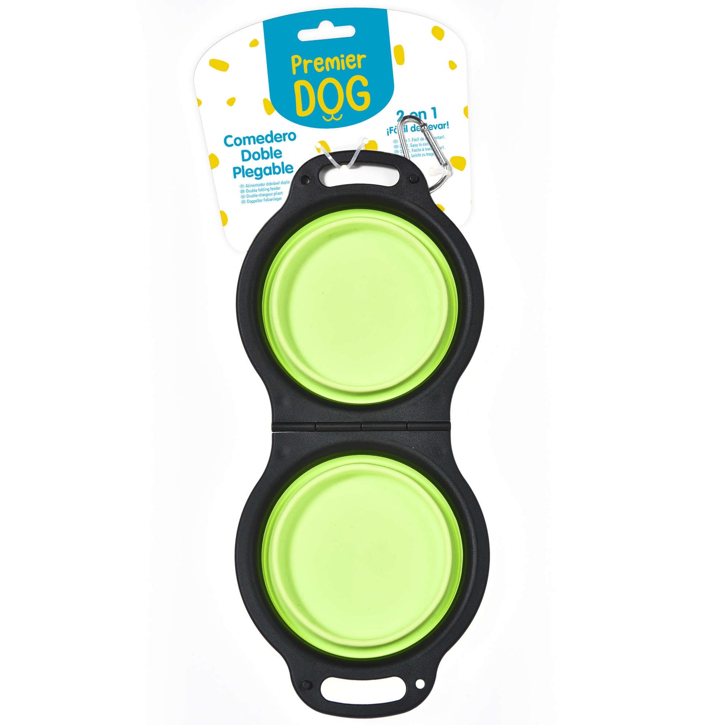 Comedouro e Bebedouro Duplo Dobrável Premier DOG