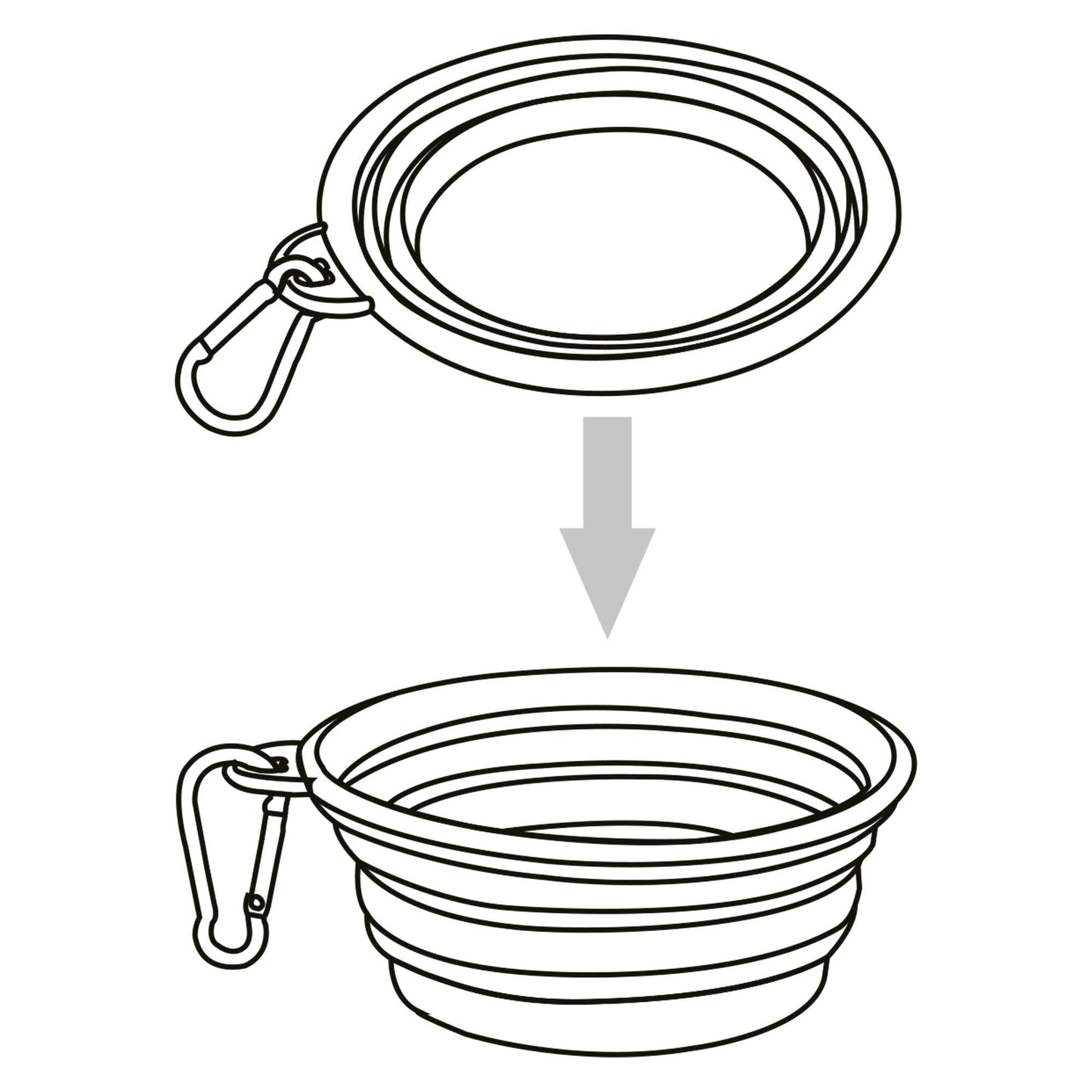 Comedouro e Bebedouro Duplo Dobrável Premier DOG com Estojo