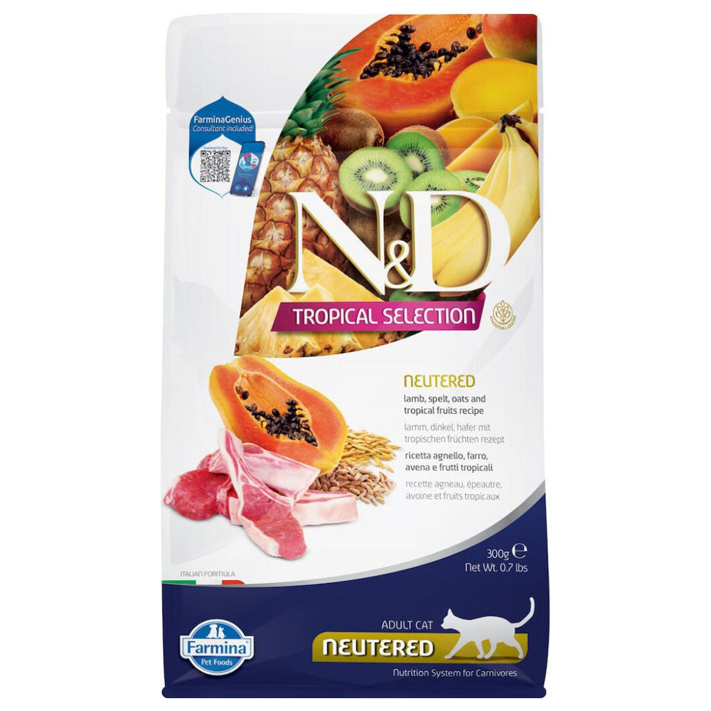 N&D Tropical Selection Cordeiro, Gato Neutered