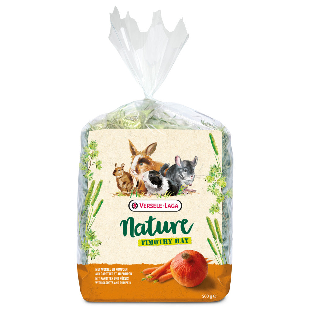 Feno Nature Timothy com cenoura e abóbora