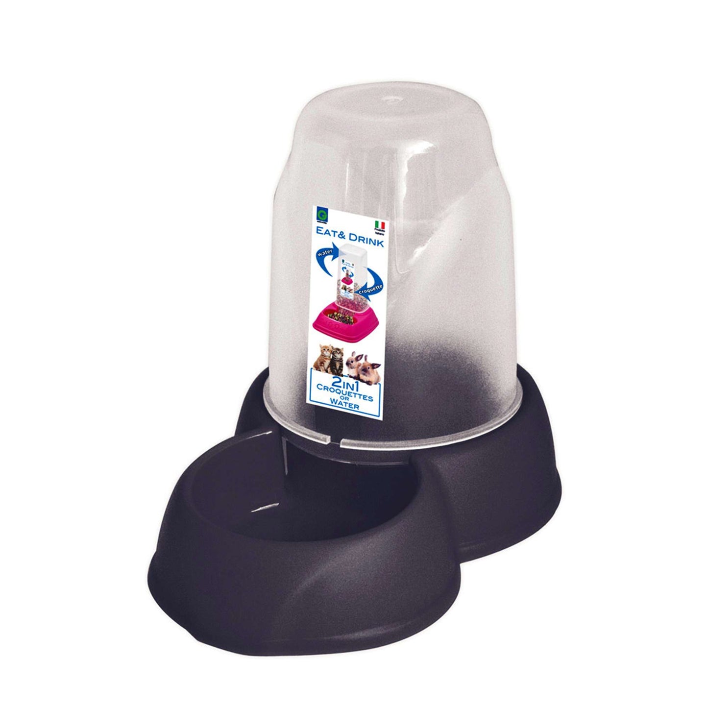 Comedouro e Bebedouro GP Médio Funil Antiderrapante (1,6 L) 🥣💧