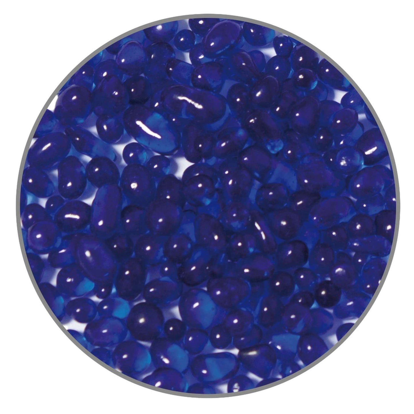 Cascalho de Vidro Azul (6 mm) ✨