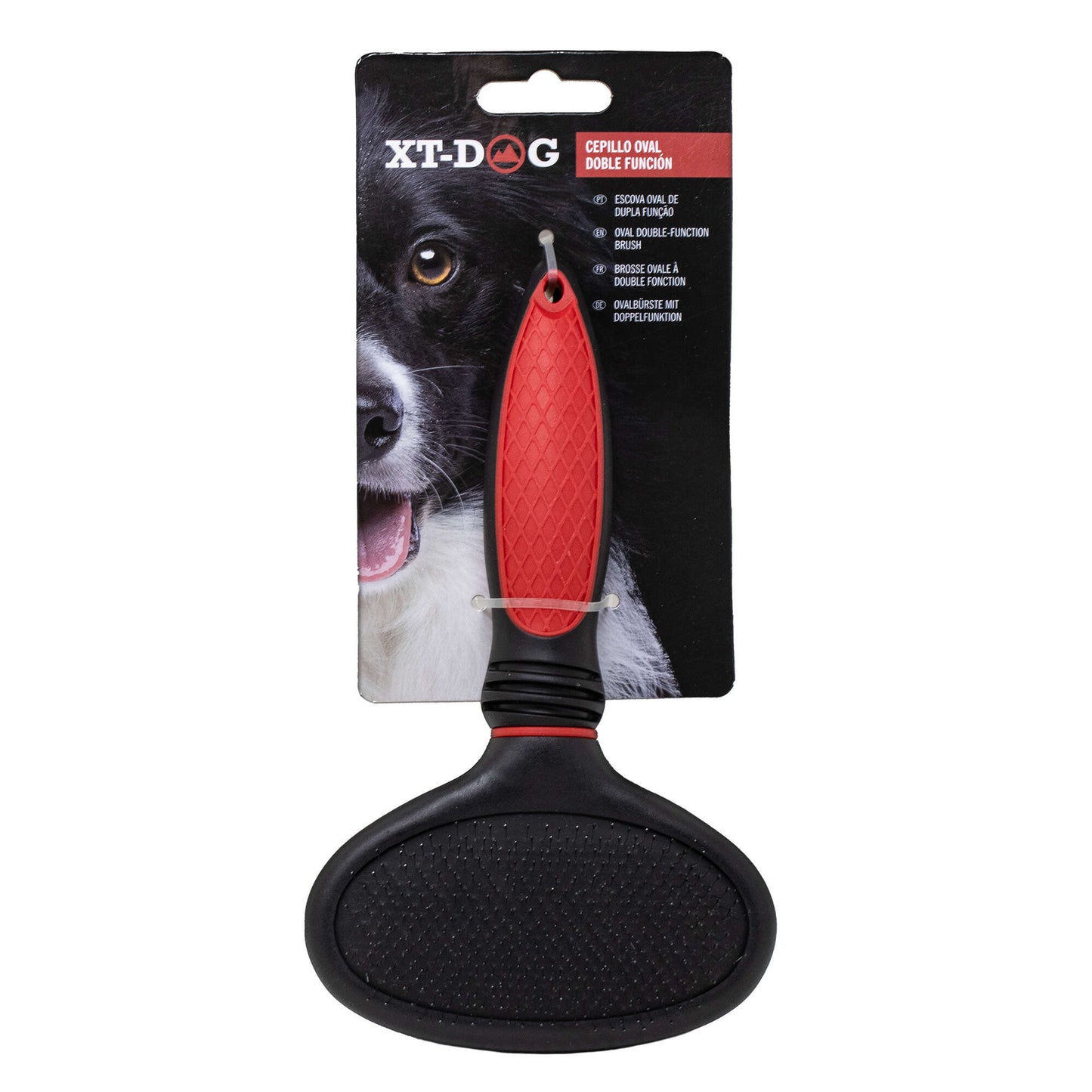 Escova Oval Dupla Função XT-DOG 🐕✨