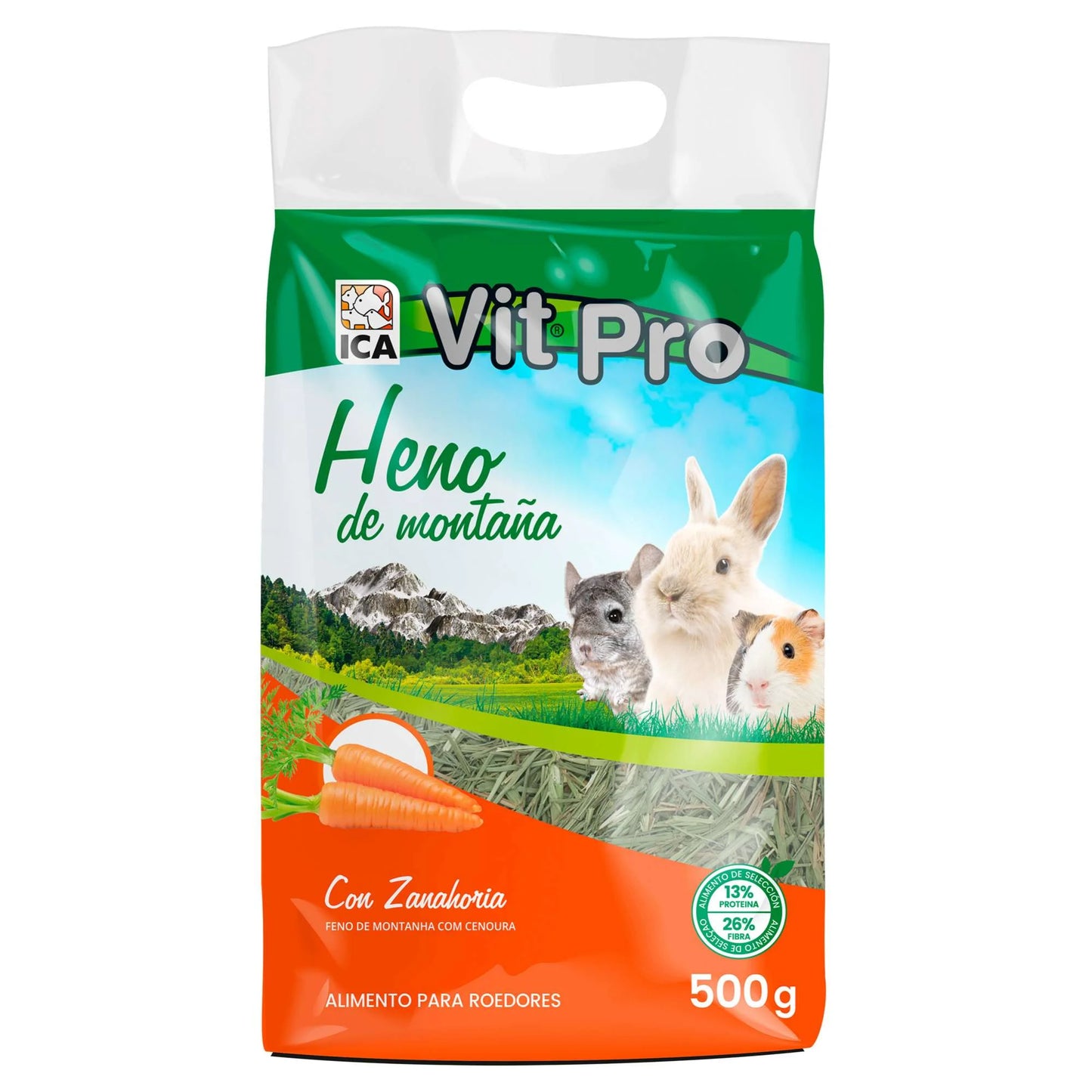 Feno de montanha VITPRO com cenoura