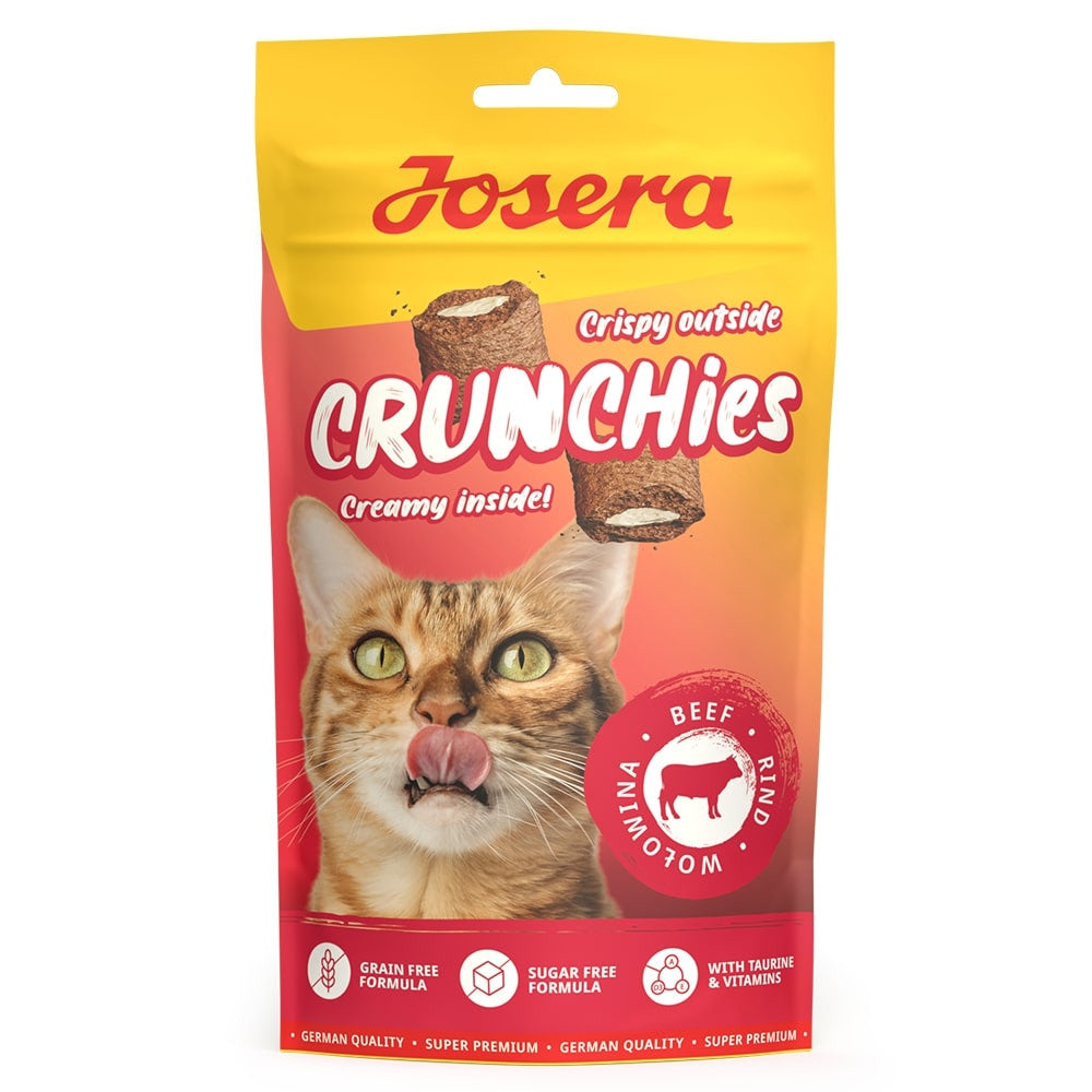 Josera Crunchies - Snacks com recheio para gato - Vaca