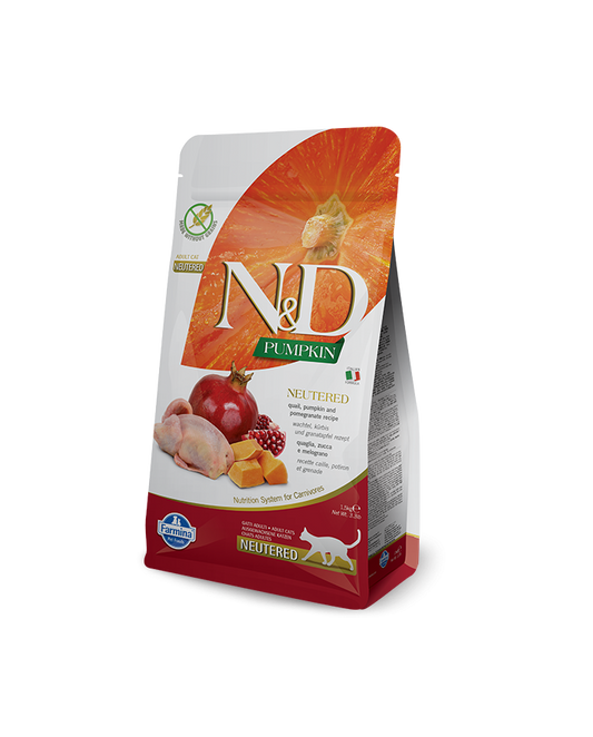 N&D Pumpkin Cat Neutered Quail&Pomegranate Adult