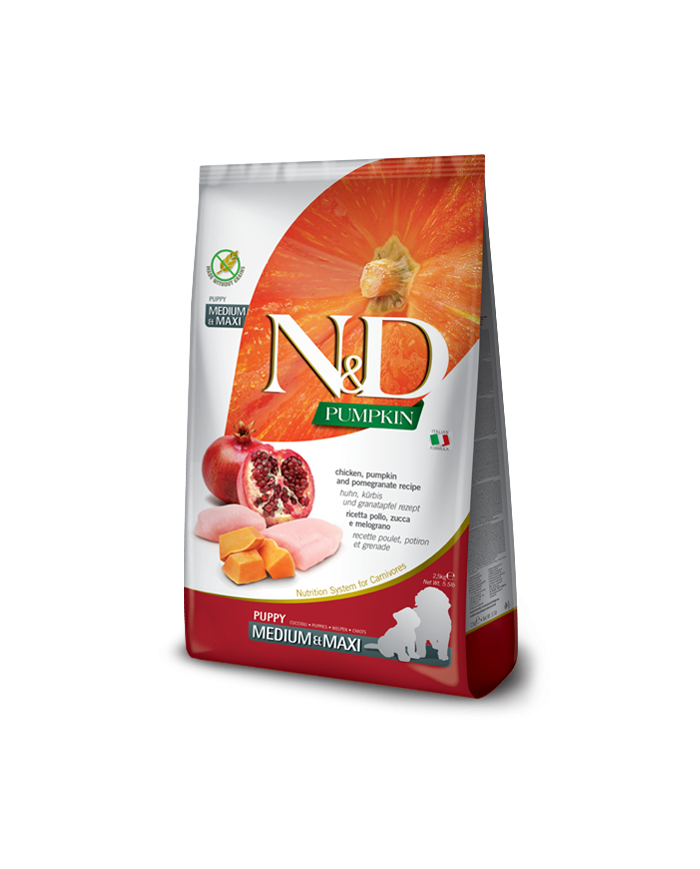 N&D Pumpkin Dog Chicken,Pumpkin&Pomegranate Puppy Med/Max