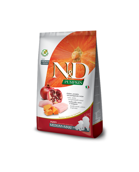 N&D Pumpkin Dog Chicken,Pumpkin&Pomegranate Puppy Med/Max