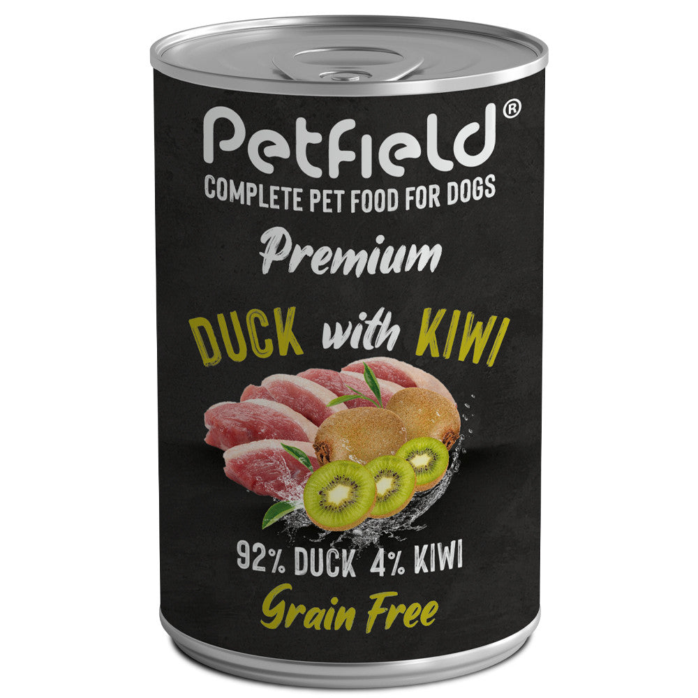 Petfield Premium - Alimento húmido para cão - Pato e kiwi