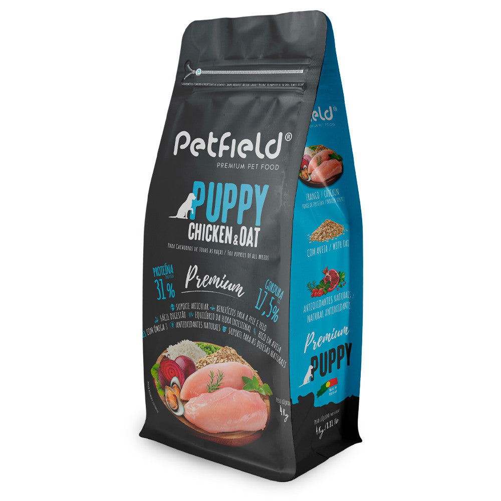 Petfield Premium - Ração seca para cachorro - Frango e aveia