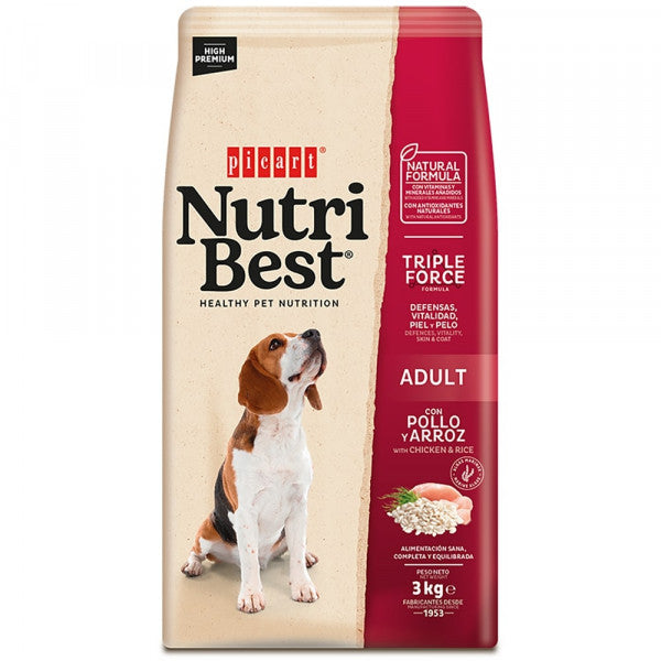 Picart Nutribest High Premium Cão Adulto - Frango e Arroz