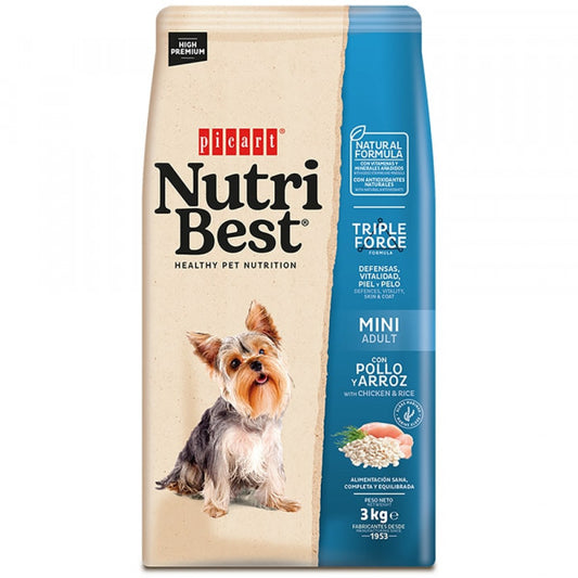 Picart Nutribest High Premium Cão Mini Adulto - Frango e Arroz
