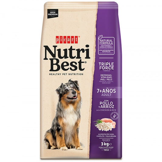 Picart Nutribest High Premium Cão Sénior - Frango e Arroz