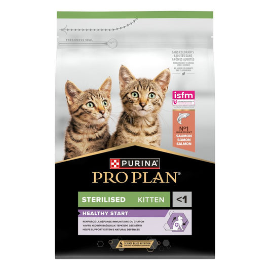 Pro Plan Sterilised Kitten Healthy Start - Salmão