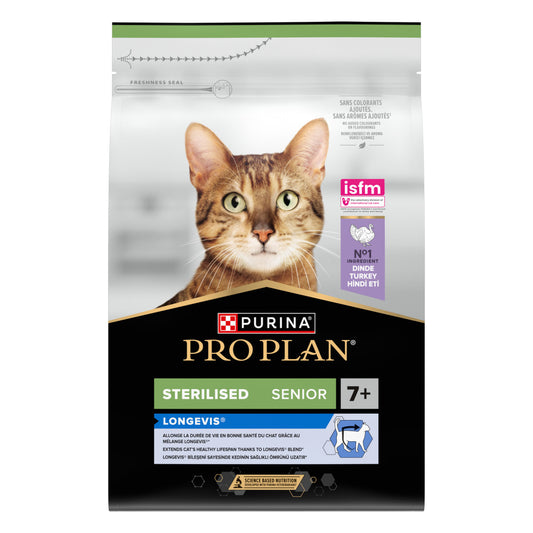 Pro Plan Sterilised Senior Longevis 7+ - Perú 🦃