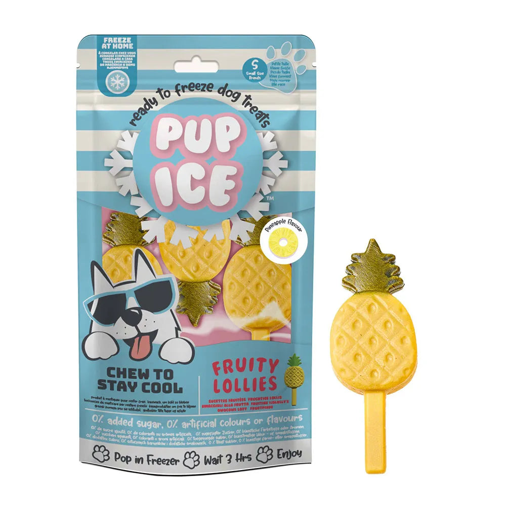 Gelado Pup Ice Fruity Lollies Abacaxi 🍍