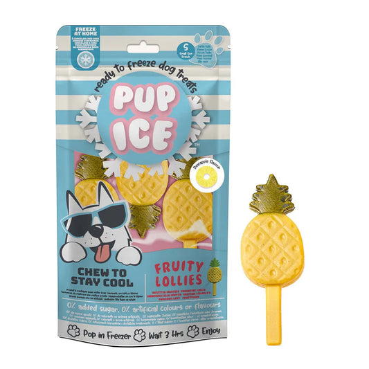 Gelado Pup Ice Fruity Lollies Abacaxi 🍍
