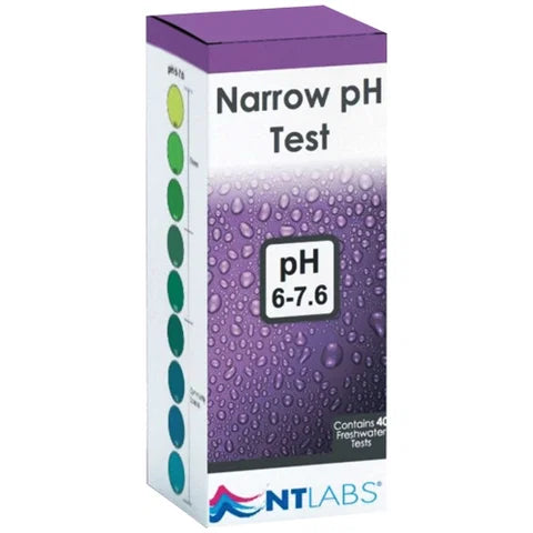 Teste de pH de faixa estreita para aquários 6 a 7,6 até 40 medições leitura rápida e precisa NTLABS